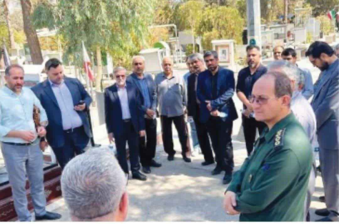 برگزاری مراسم غبار روبی مزار شهدای دفاع مقدس